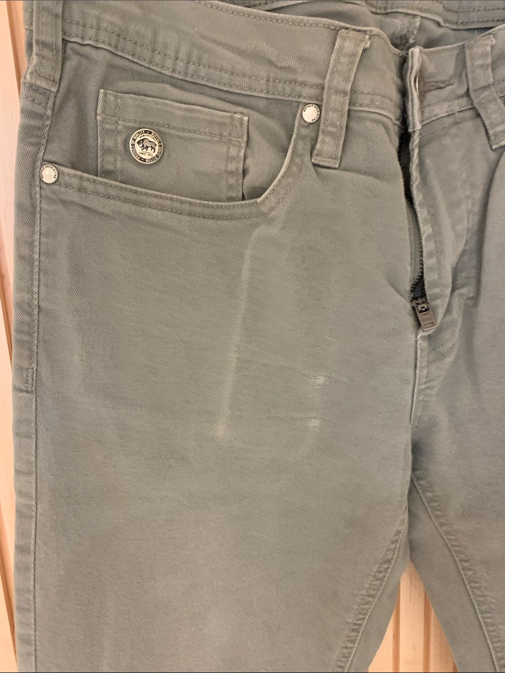 Buffalo David Bitton Brady-x Straight Stretch Pants in Gray - Picture 5 of 6